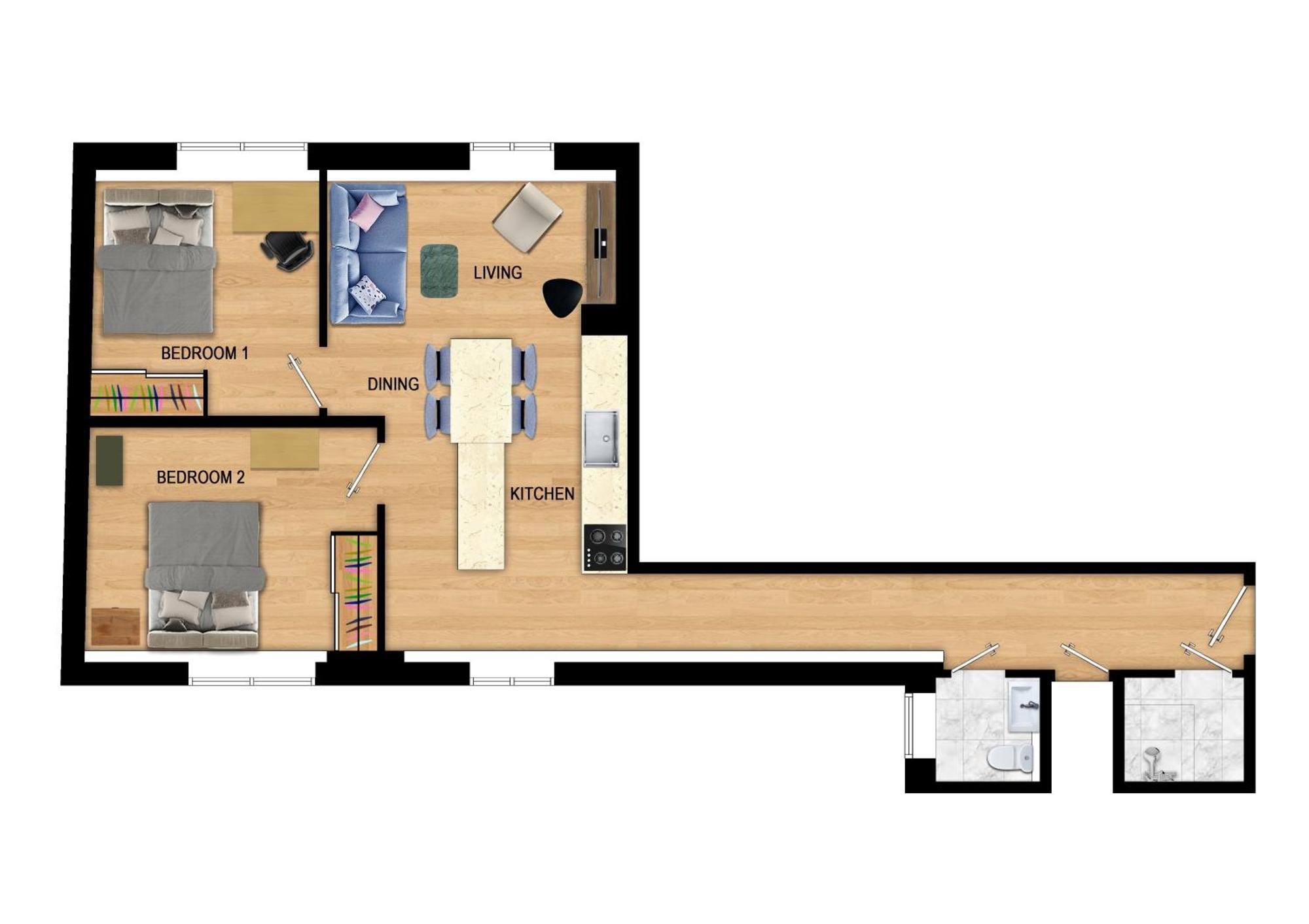 Ferienwohnung Modern - Work Friendly - Quiet Area Bergen Exterior foto